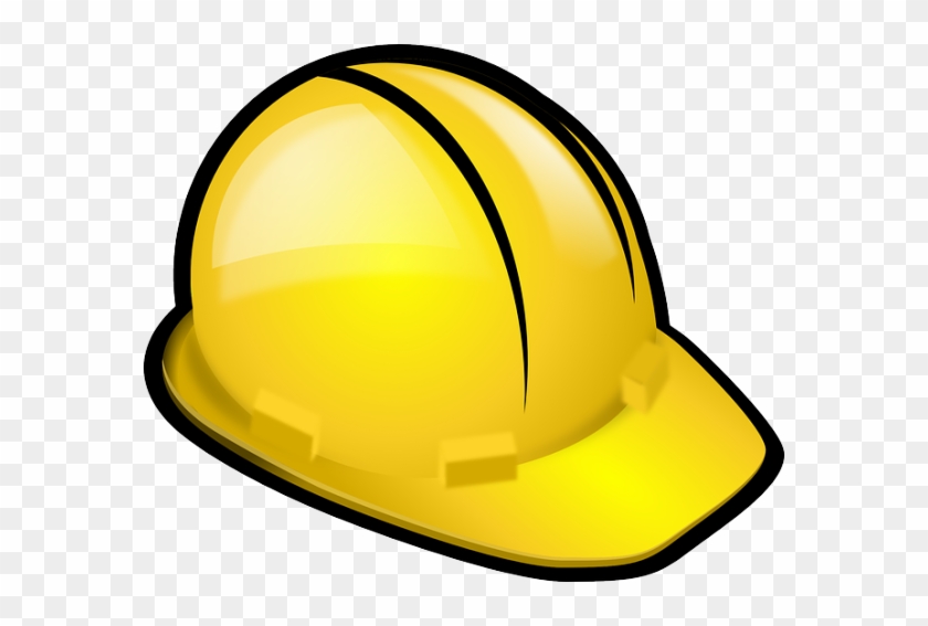 Yellow Construction Hardhat Clip Art At Clker Com Vector - Cartoon Hard Hat #400545