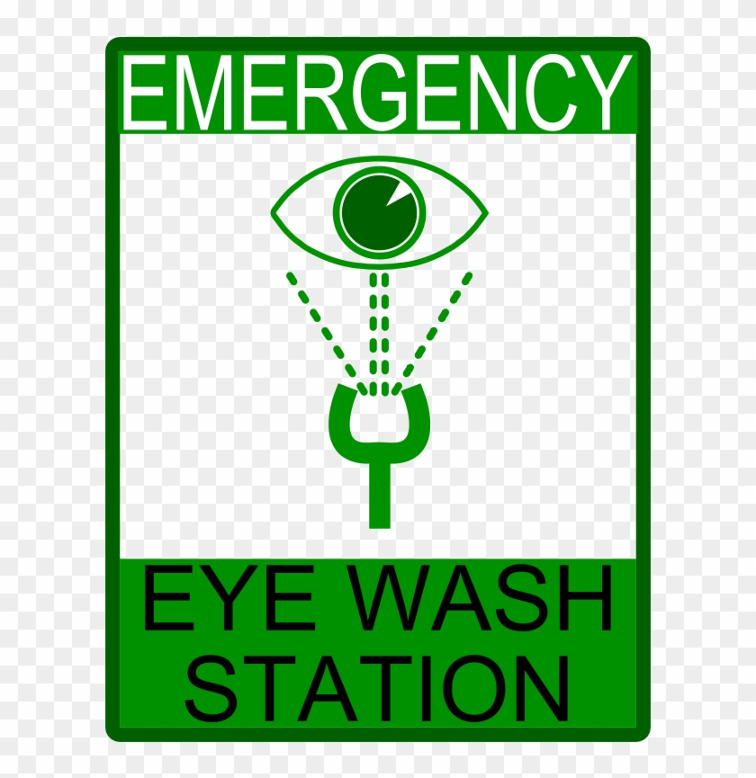Free Warning Sign Free Emergency Eye Wash Station - Eye Wash Station Sign Free #400568