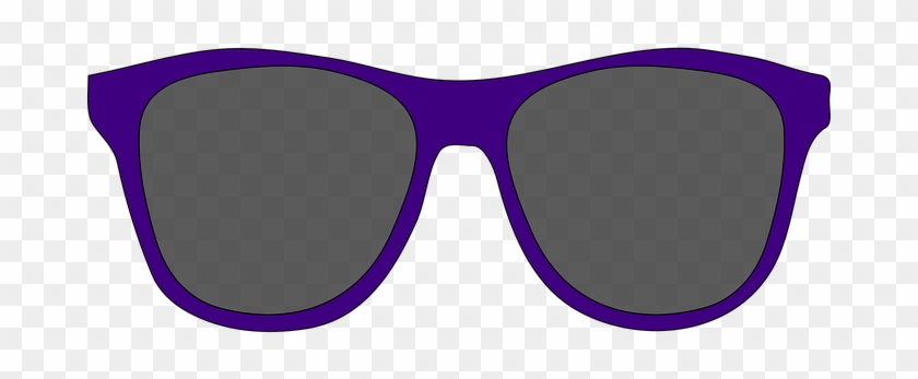 Sunglasses Glasses Shades Dark Fashion Sun - Purple Sunglasses #400593