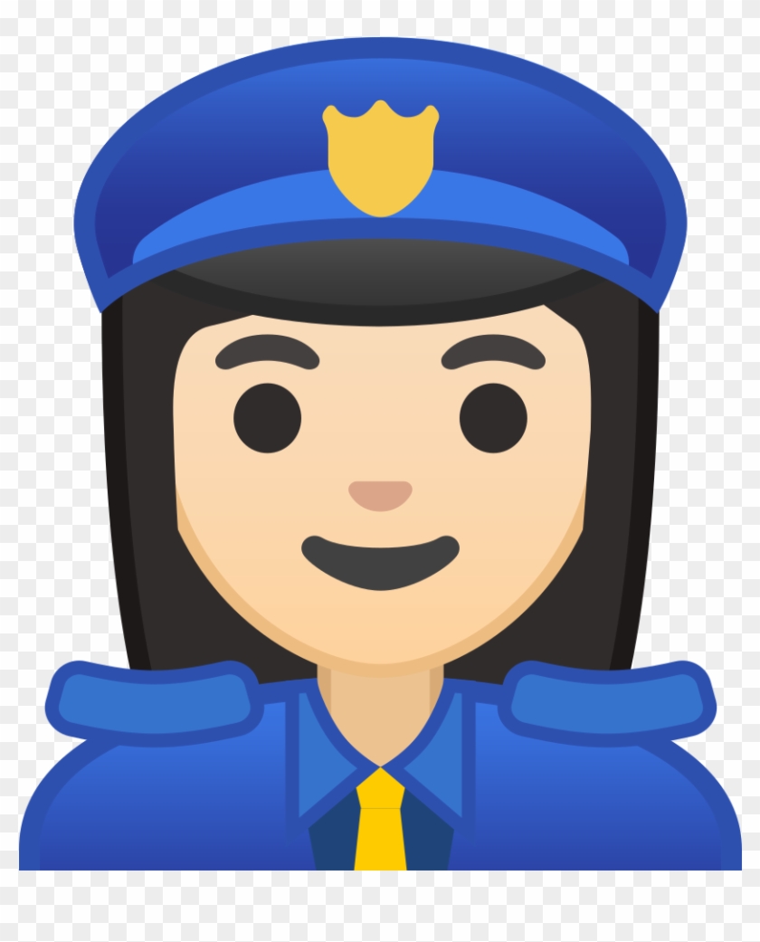 Woman Police Officer Light Skin Tone Icon - Icon Of Police Officer #400616