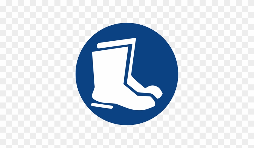 Mandatory Ppe Safety Signs Mv Series Lenash Signs - Wear Foot And Leg Protection Sign #400671