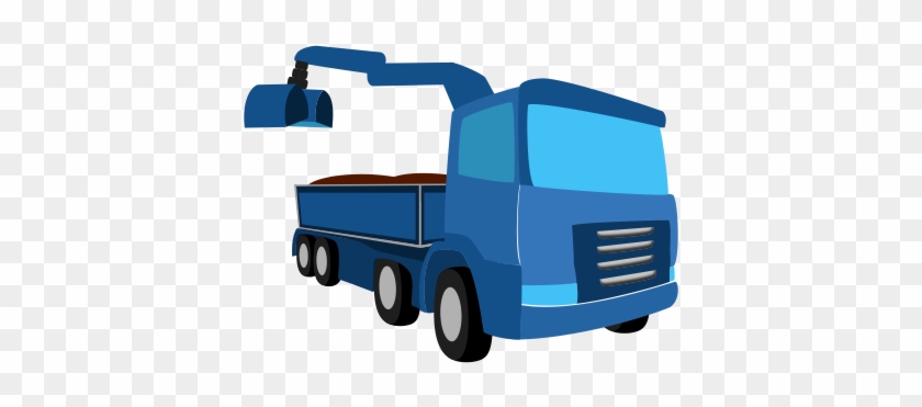 Blue Grab Lorry Link - Grab Truck Clip Art #400673