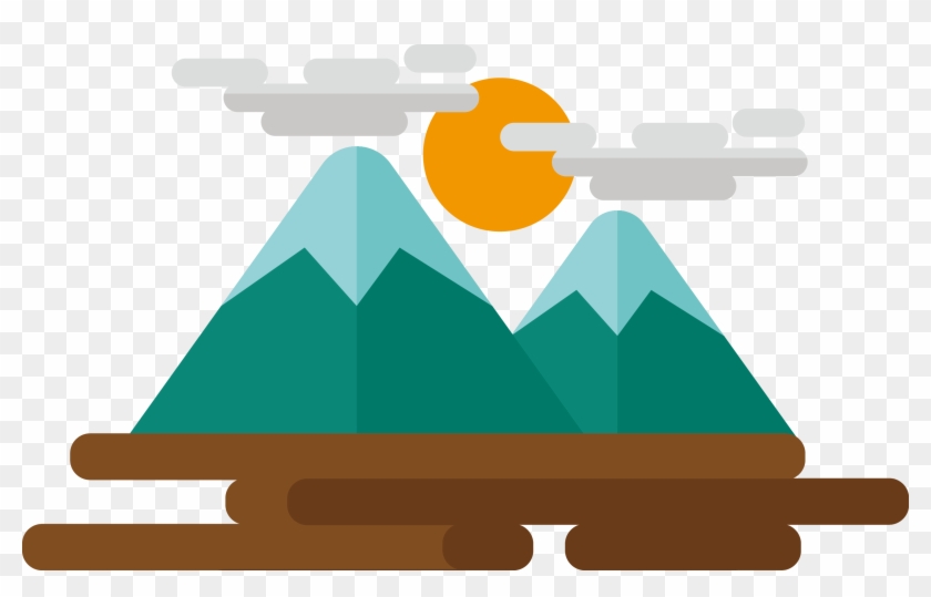 Cartoon Mountain Icon - Mountain Papaya #400674