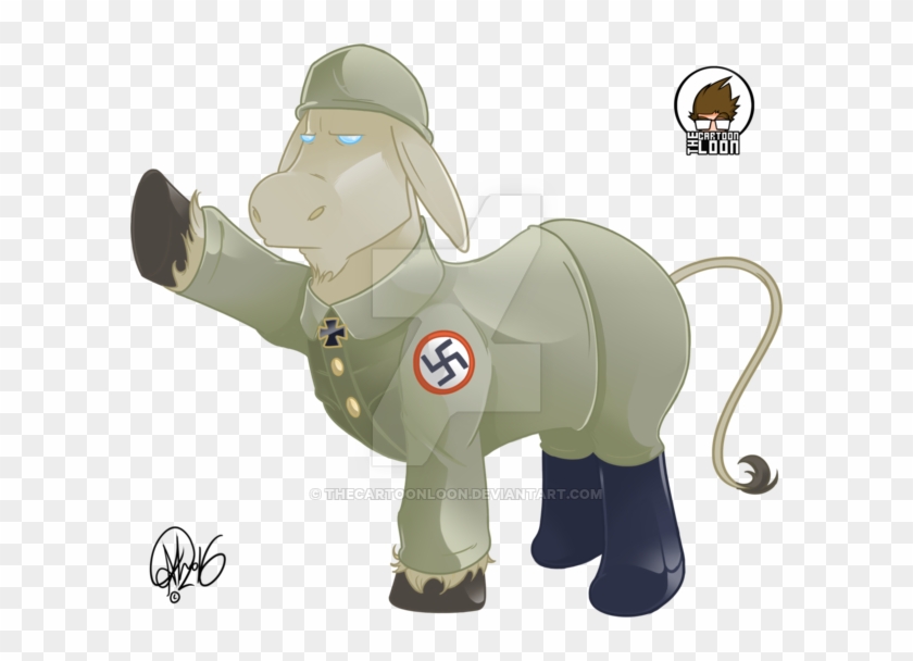Nazi Donkey By Thecartoonloon - Drawing #400688