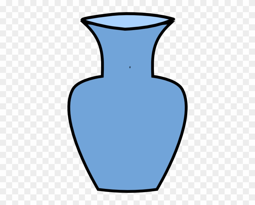 Blue Flower Vase Clip Art At Clker Com Vector Clip - Vase Clipart #400705