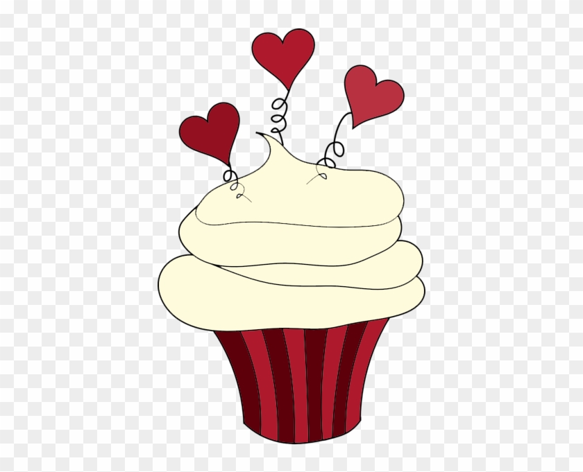 Cupcake Clipart Bitten - Red Velvet Cupcake Clipart #400757