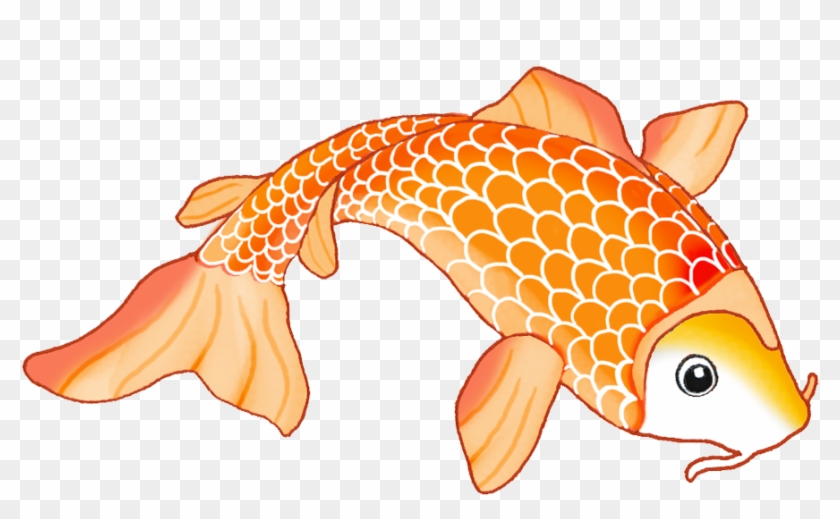 Sketch Of Orange Koi Fish - Koi Fish Drawing #400767