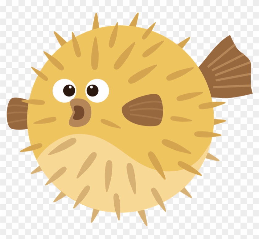 Limited Puffer Fish Cartoon - Pufferfish Cartoon #400865