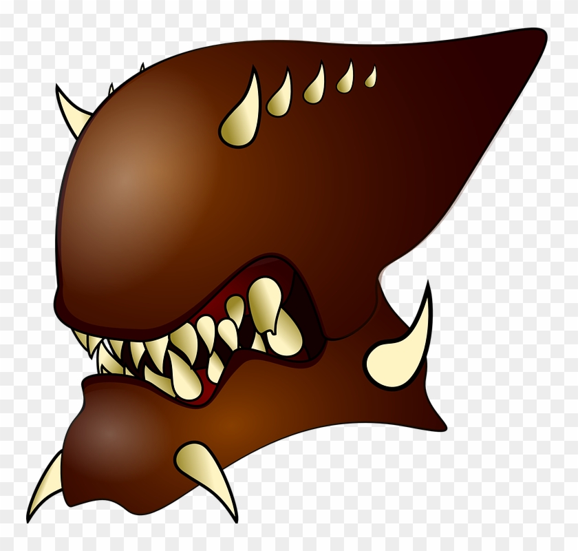 Demon Clipart Monster Tooth - Evil Free Vector Download #401066