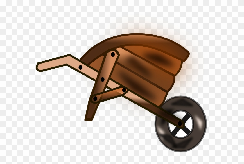 Stock Photo Of Wooden Wheelbarrow K3402743 - Wheelbarrow Clipart #401174