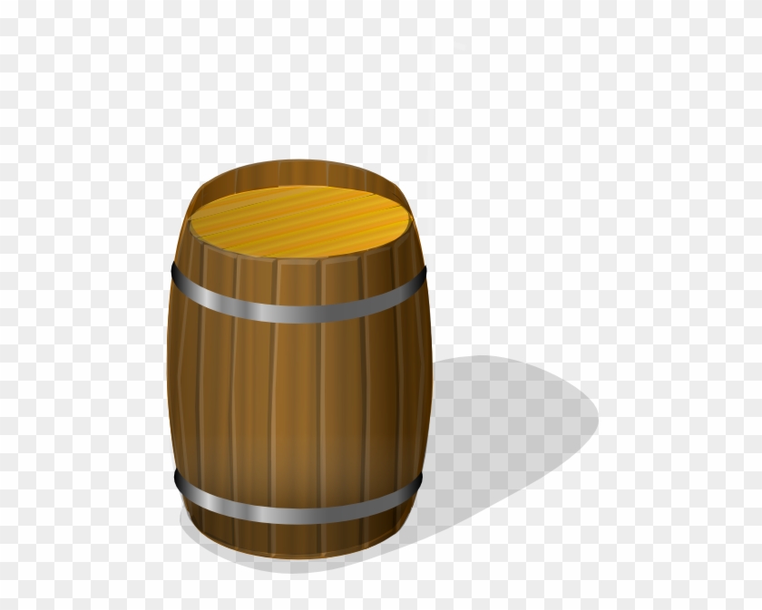 Free Vector Wooden Barrel Clip Art - Barrel Clip Art #401330