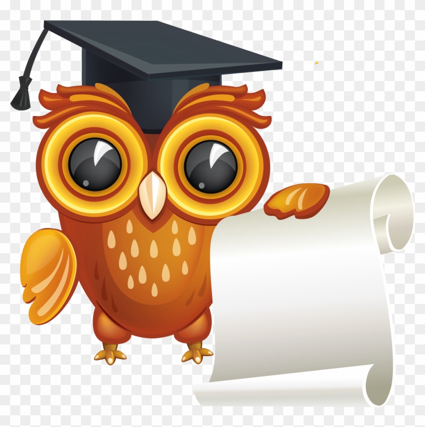 Owl With Diploma Clipart Image Gallery Yopriceville - Owl Diploma #401361