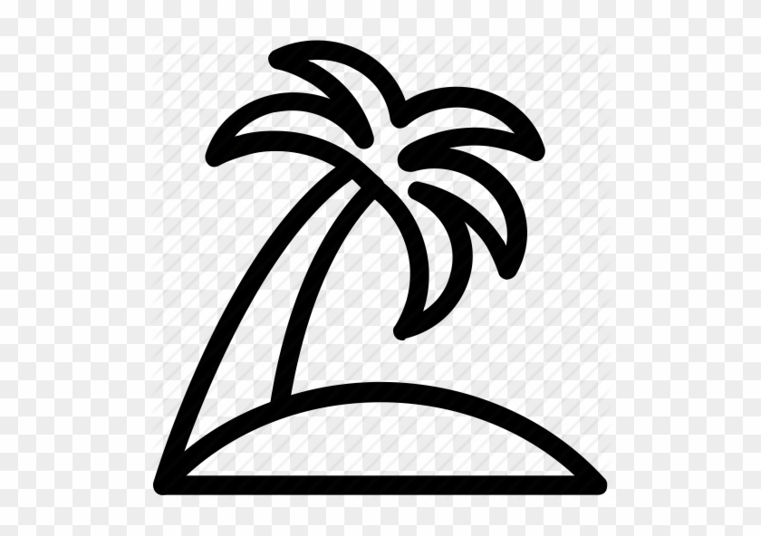 Arecaceae, Beach Tree, Coconut Tree, Palm, Palm Tree - Palm Tree Icon White #401382