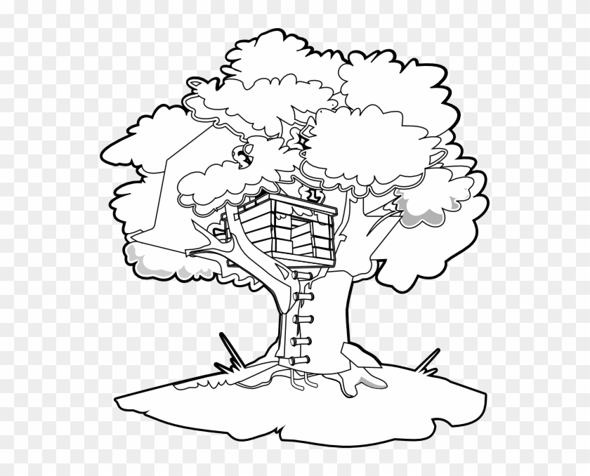 Peaceful Design Ideas Treehouse Coloring Pages Magic - Magic Tree House Treehouse #401401