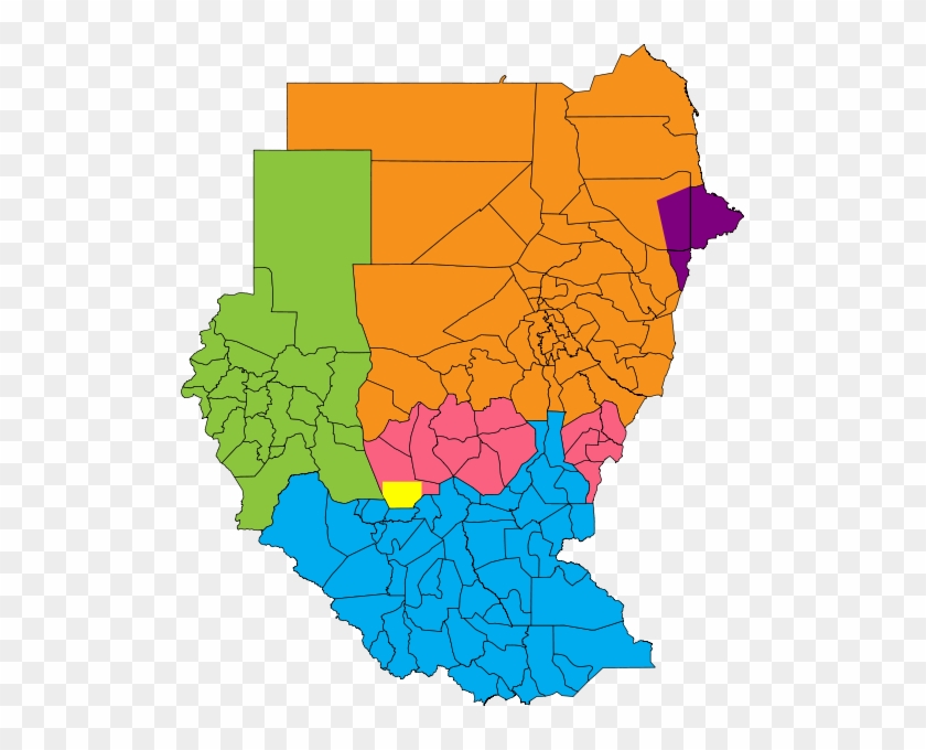 Zones Of Tension In Sudan Orange - Map Of Sudan Provinces #401472