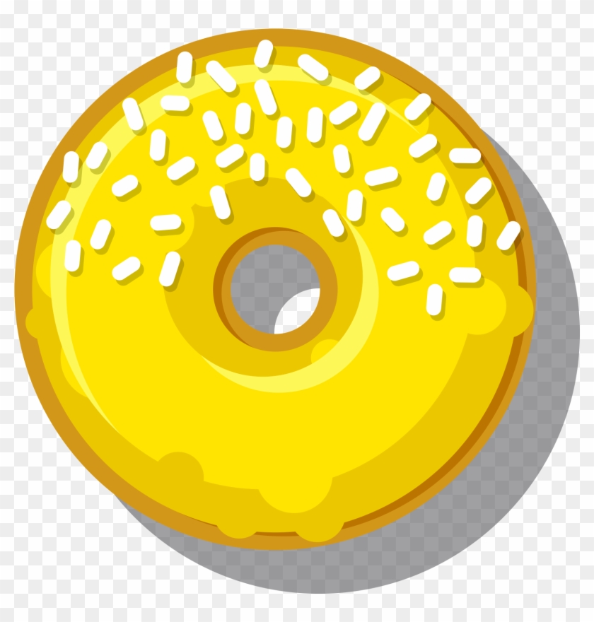 Donuts Cafe Coffee Yellow Clip Art - Donuts Cafe Coffee Yellow Clip Art #401537