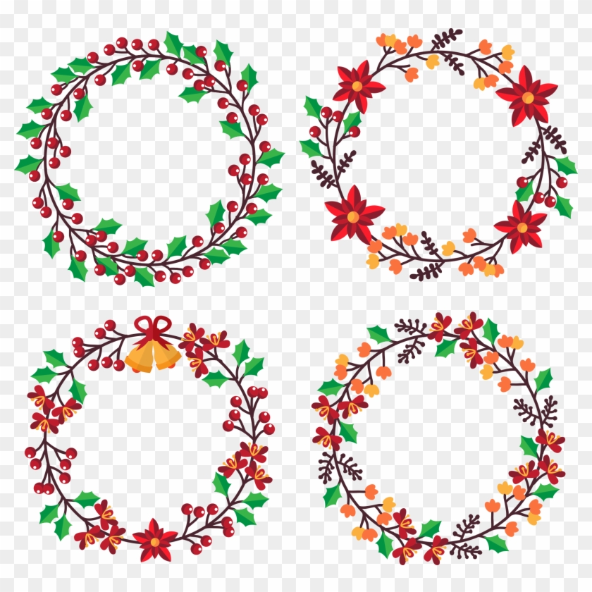 Christmas Tree Garland Clip Art - Christmas Tree Garland Clip Art #401642