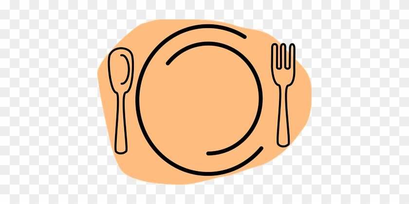 Restaurant Food Plate Dinner Cutlery Orang - รูป อาหาร Png #401654