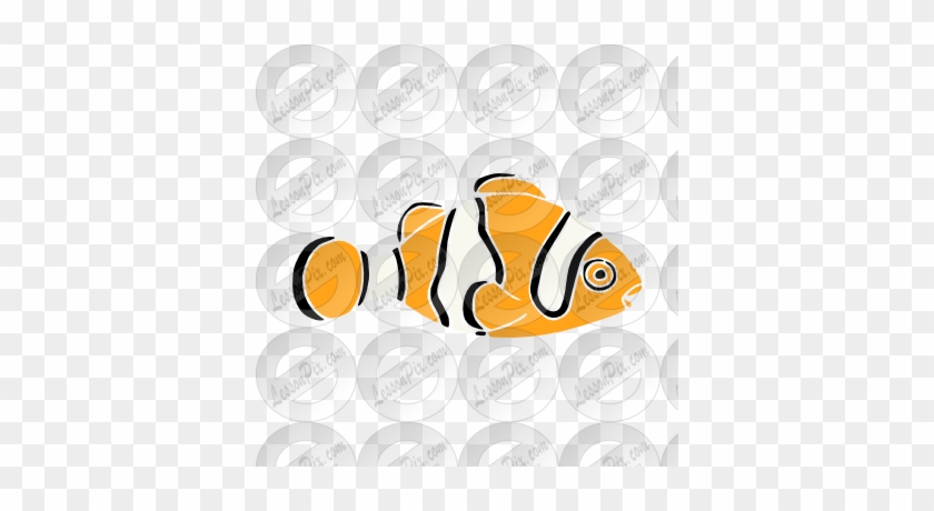 Clownfish Stencil - Illustration #401688