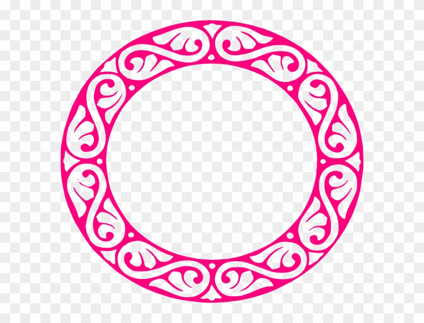 Scalloped Circle Frame Clip Art #401753