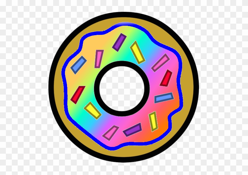 Purple Clipart Donut - Rainbow Donuts Clipart #401754
