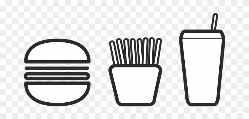 Burger Restaurant Piktogram Fast Food Hamb - Hamburger Piktogram #401771