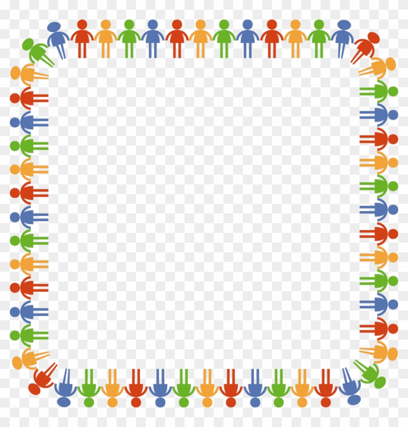 Clipart - Flower Frame Border Hd #401775