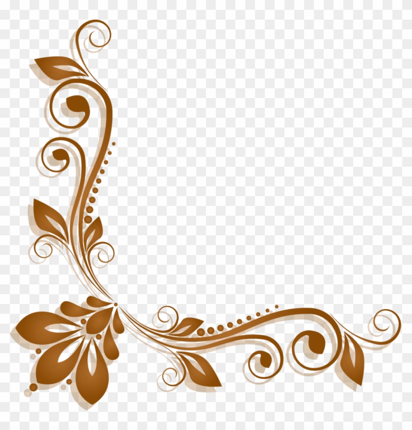 Album - Golden Corner Border Png #401807