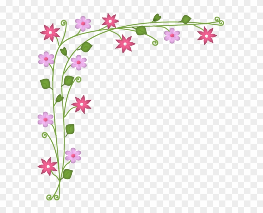 Small Flowers, Art Flowers, Flower Borders, Art Frames, - Esquineros De Flores #401819