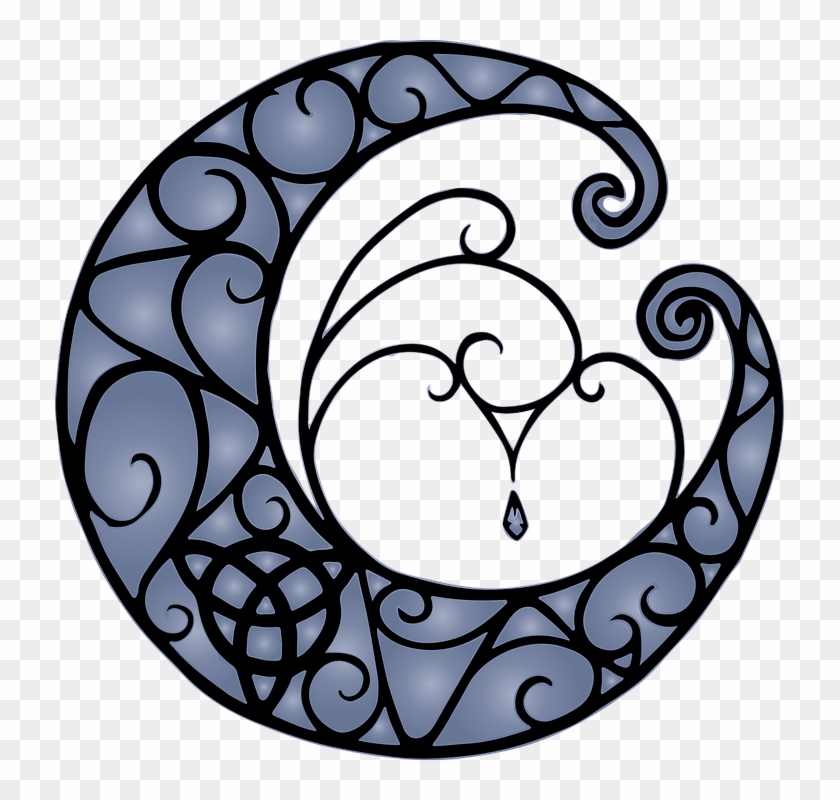 Pagan Clipart Goddess - Moon Triquetra #401822