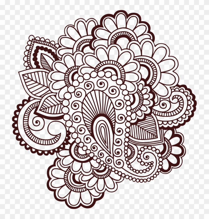 Clipart Henna Tattoo - Henna Tattoo Clip Art #401866