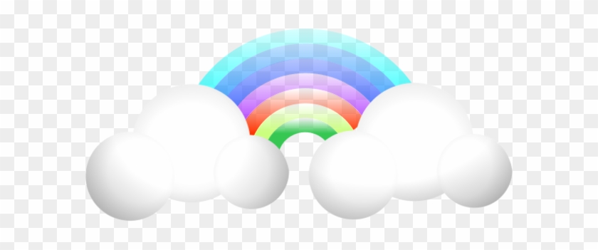 Cloud Rainbow Clipart - Cloud And Rainbow Clipart #401926