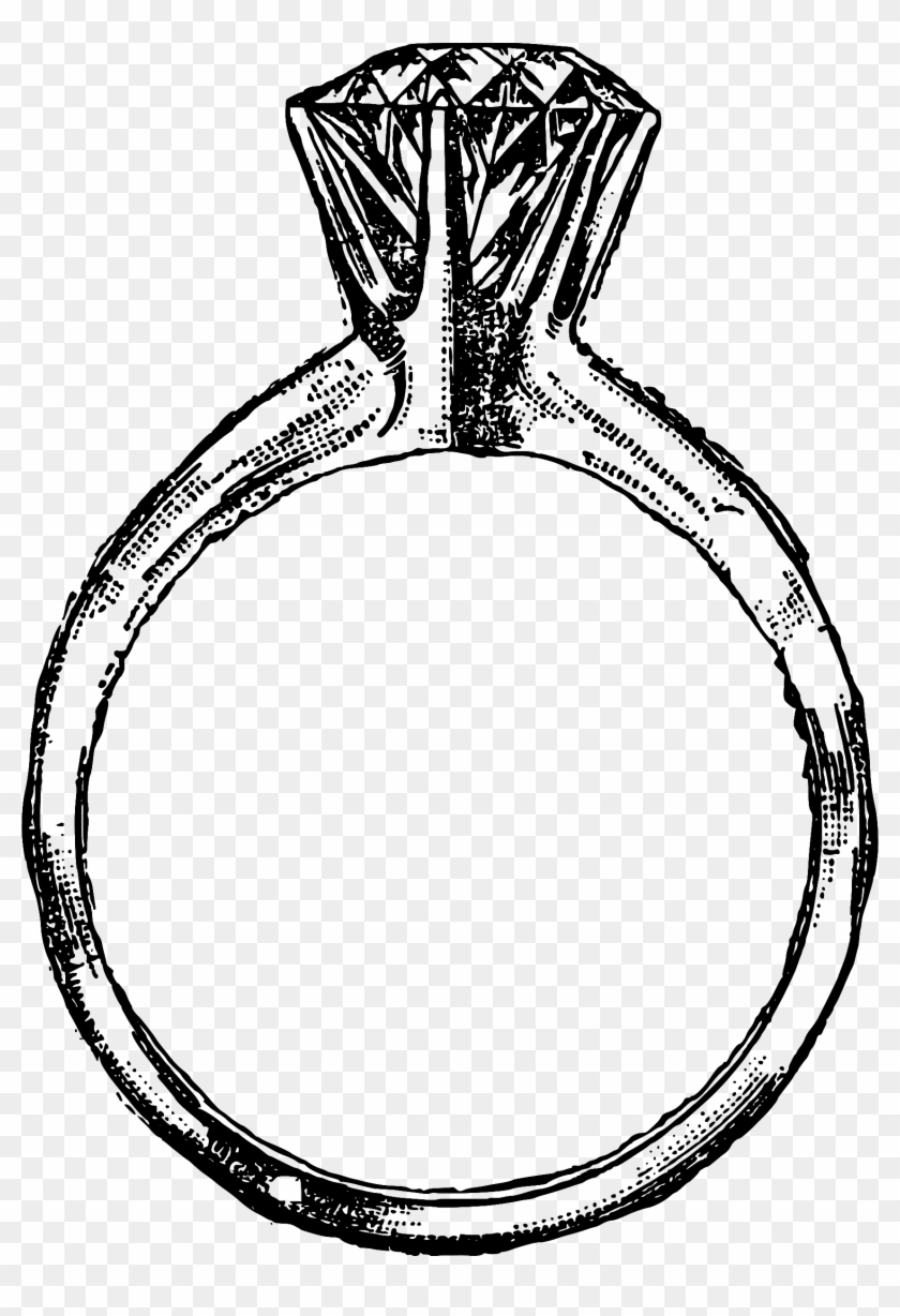 Full Size Of Wedding - Ring Clipart Black And White Png #401930