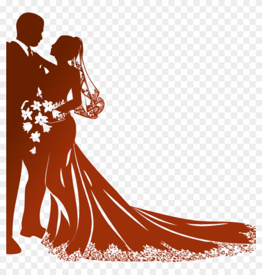 Clipart Png Download Wedding Png Clipart Hq Png Image - Bride And Groom Silhouette Clip #401954