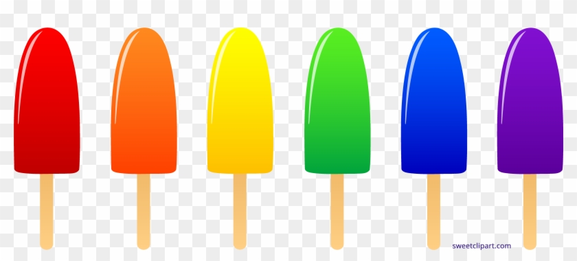 Pop Rainbow Clipart Sweet - Popsicle Clipart #401986