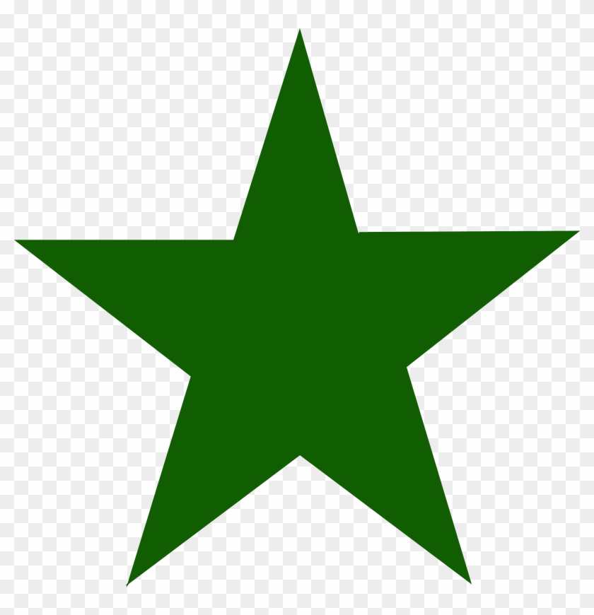 Green Clip Art - Dark Green Star Clipart #402027