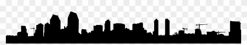 City Skyline Silhouette 02 Vector Eps Free Download, - San Diego Skylien Silhouette #402194