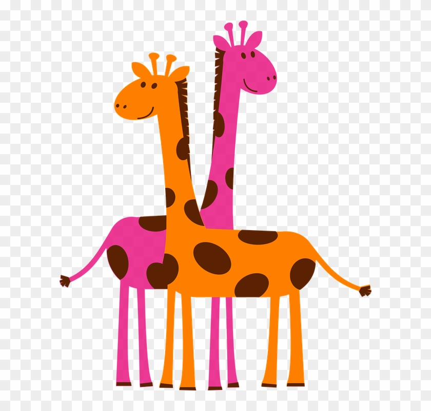 Cartoon Campfire 24, Buy Clip Art - Twin Pink Giraffes Twin Duvet #402234