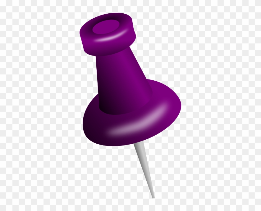Purple Push Pin Png #402397