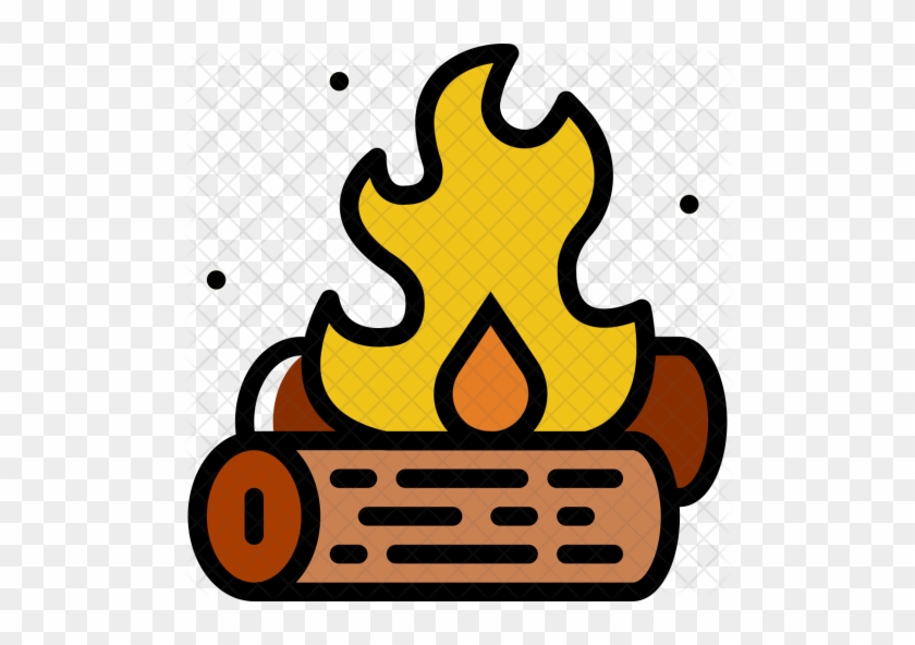 Campfire Icon - Illustration #402506