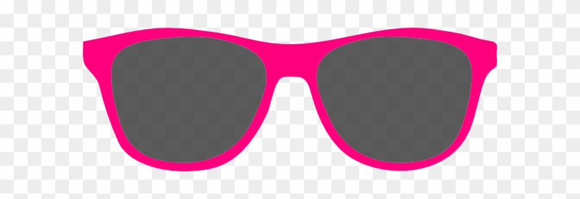 Bright Pink Glasses Clip Art At Clker - Pink Sunglasses Clipart #402550