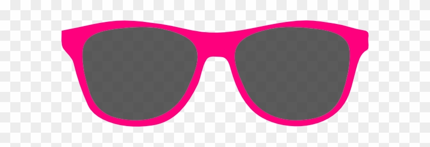 Bright Pink Glasses Clip Art At Clker - Pink Sunglasses Clipart #402550