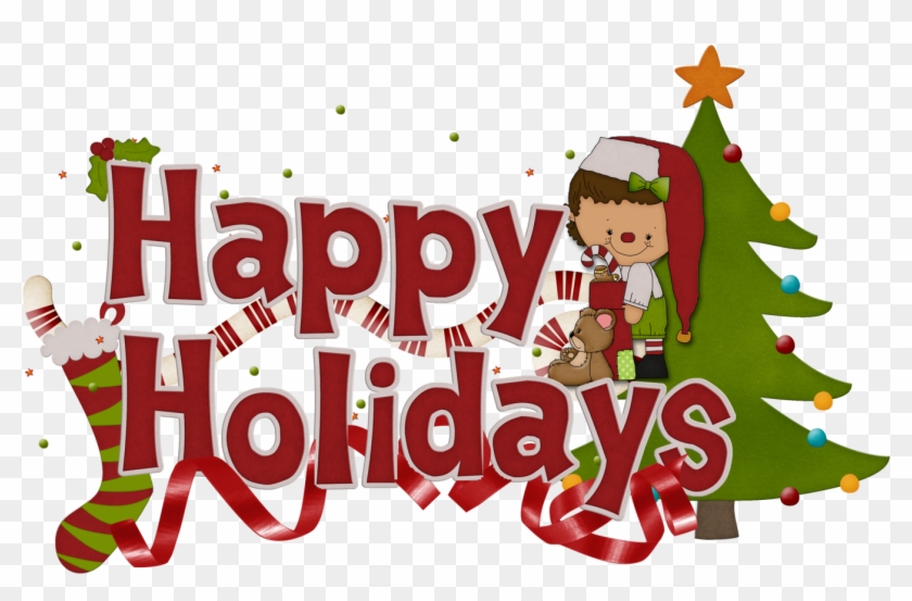 Happy Holidays Cliparts - Happy Holidays Christmas Trees #402689