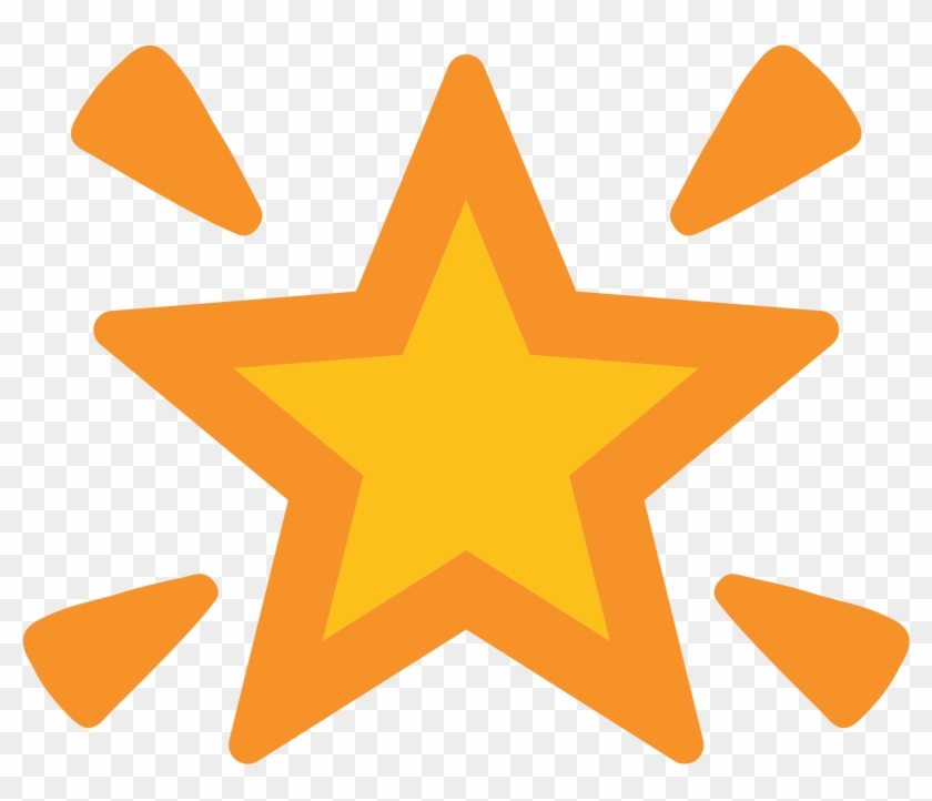 Open - Star Emoji Transparent Background #402811