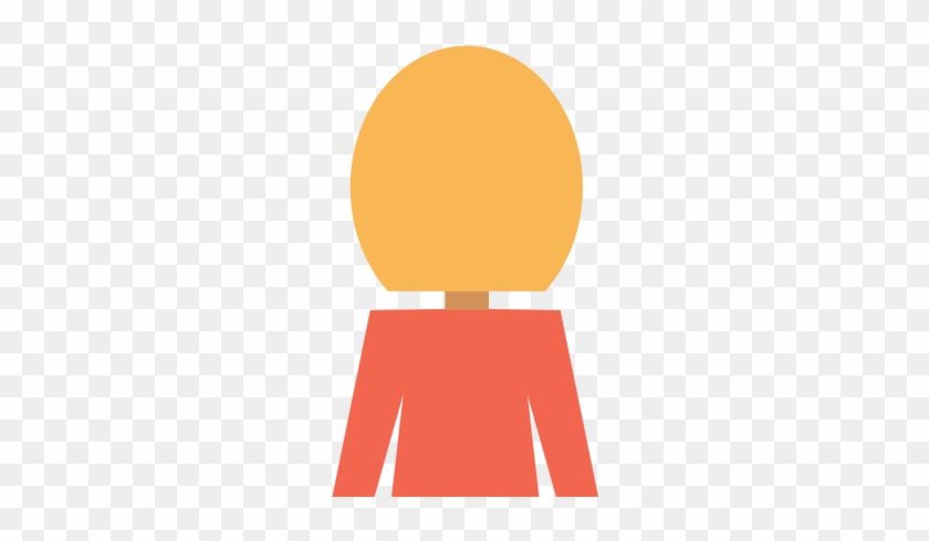 Woman Back Cartoon Vector Icon Illustration - Illustration #402828