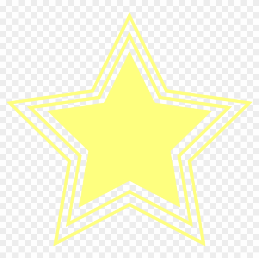 Open - Yellow Star Transparent Background #402835
