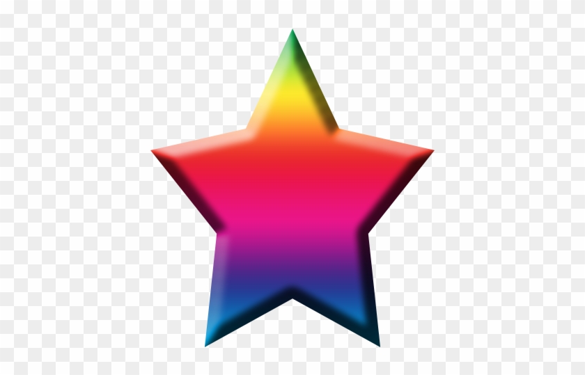 Rainbow Star Transparent Background - Transparent Background Clip Art Star #402854