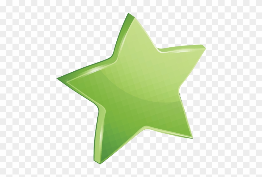 High Quality Affected Green Star Icon Transparent Background - Green Star Png #402856