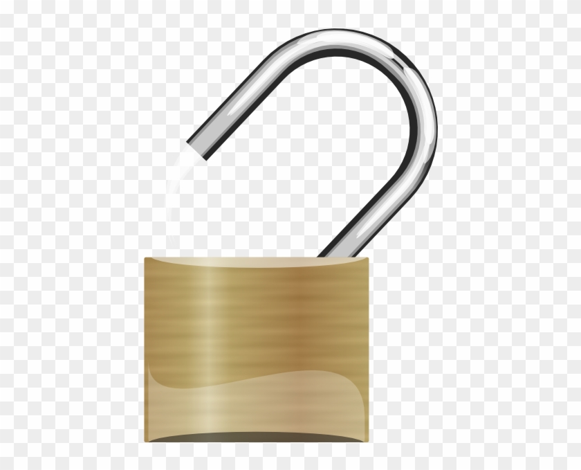 Open Padlock Clip Art At Clker - Unlocked Clipart #402861