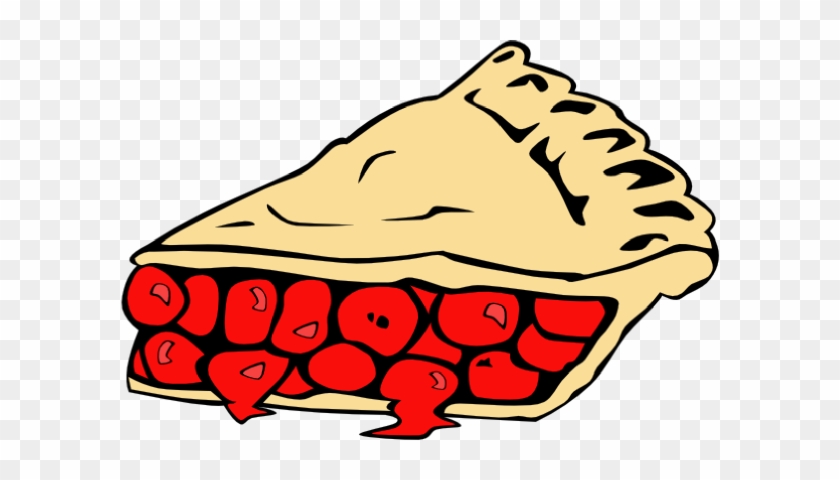 Pie - Cartoon Cherry Pie Slice #402962